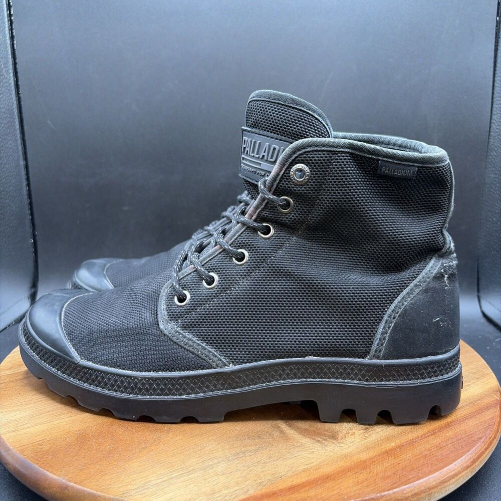 Palladium Pampa Hi Boots Women’s Size 9.5 Shoes Canvas Combat Black Military